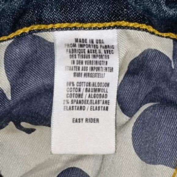 Lucky Brand Bootcut Straight Jeans Easy Rider Blue Button Fly Sz 10 - Picture 6 of 9